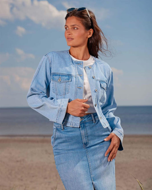 Floyd Oda Denimjakke Light Jeans Blue