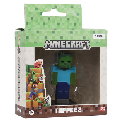 MINECRAFT 3D TOPPEEZ 1 PACK VINDU BOKS