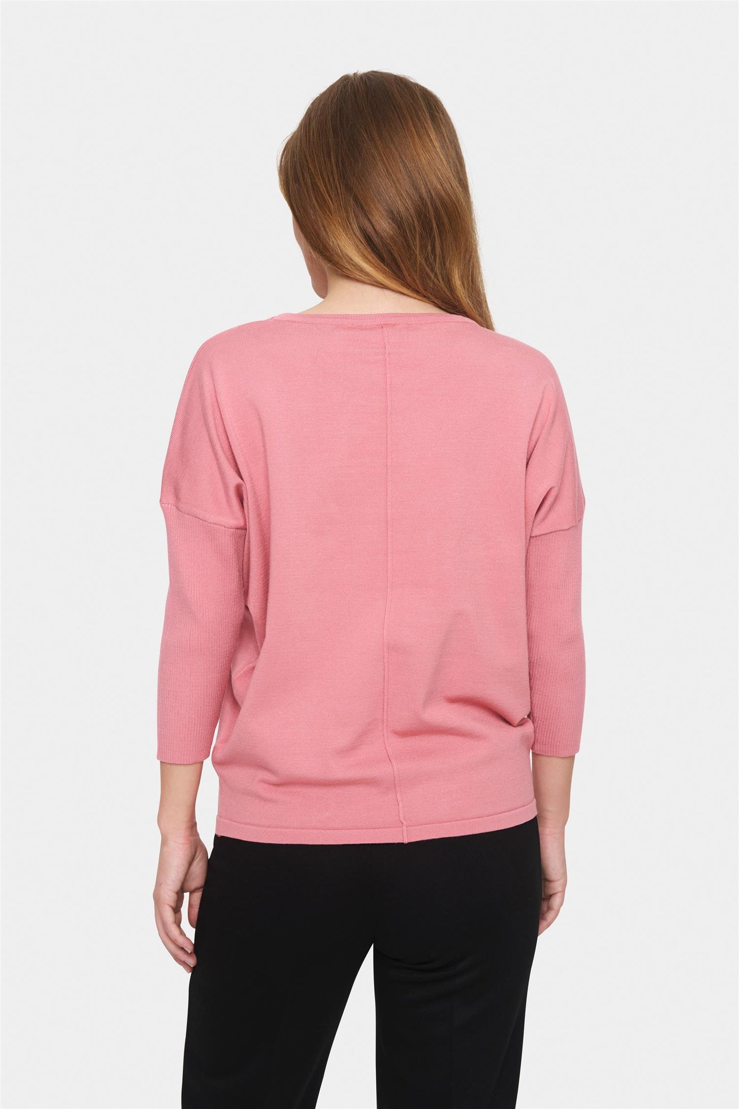 Saint Tropez MilaSZ R-Neck Pullover Brandied Apricot