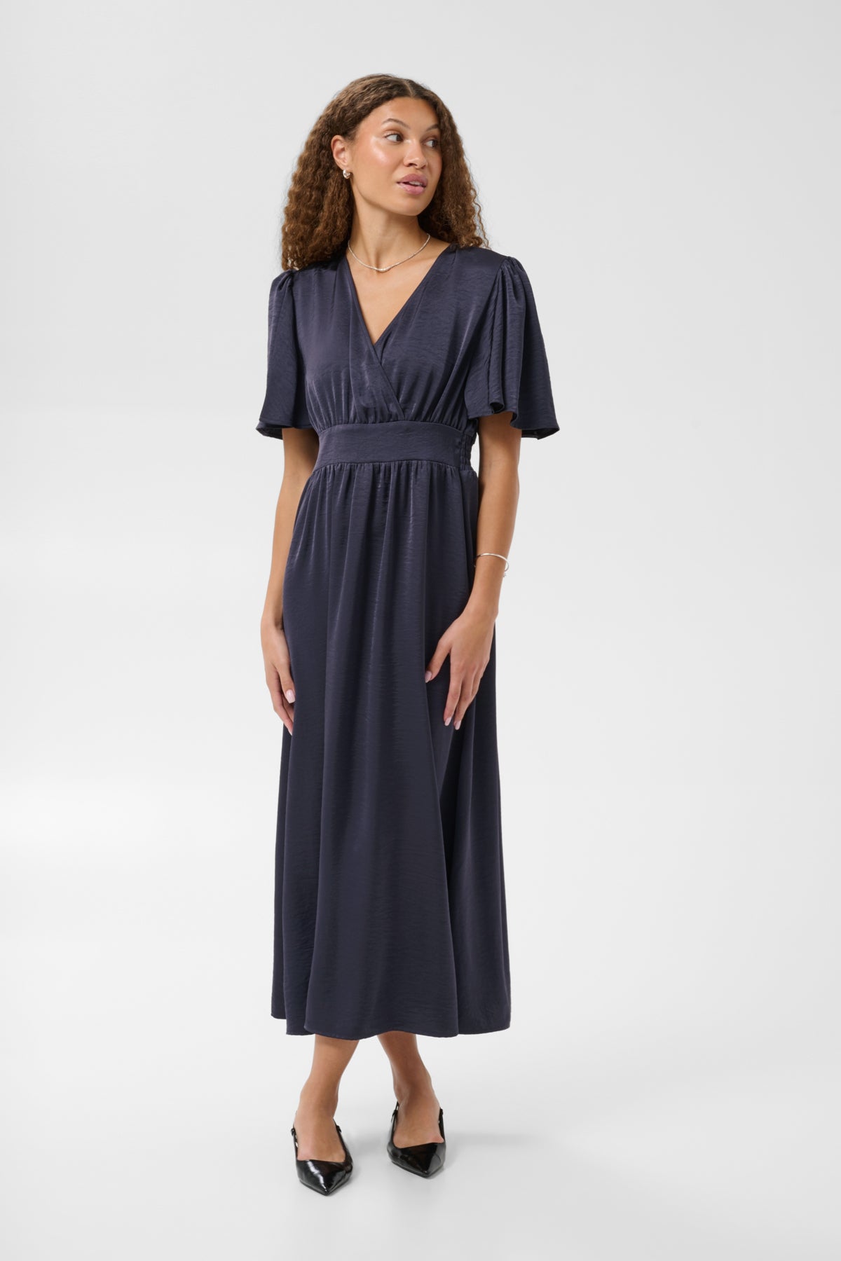 Kaffe Clothing KAgunhild Long Dress Graphite