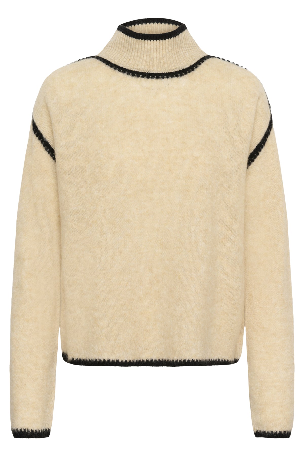 Culture CUjia Katrina Turtleneck Whitecap Melange