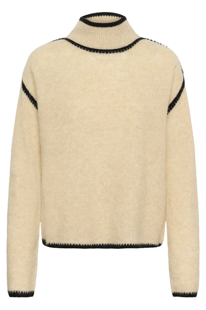 Culture CUjia Katrina Turtleneck Whitecap Melange