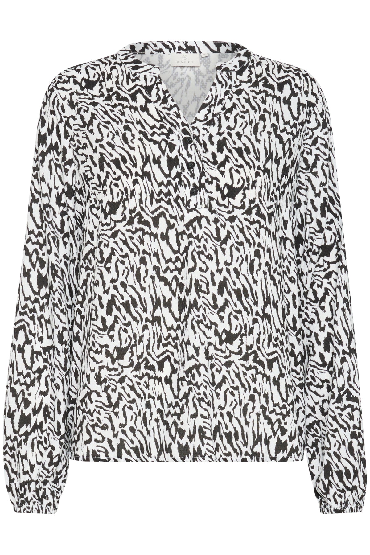 Kaffe Clothing KAmathilde Blouse Chalk/Black Graphic