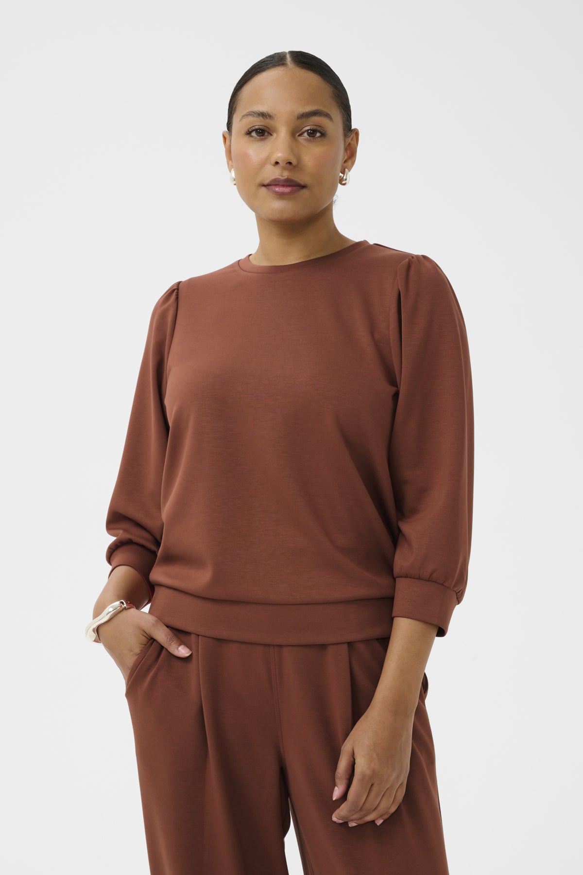 Kaffe KAannie Sweatshirt Henna