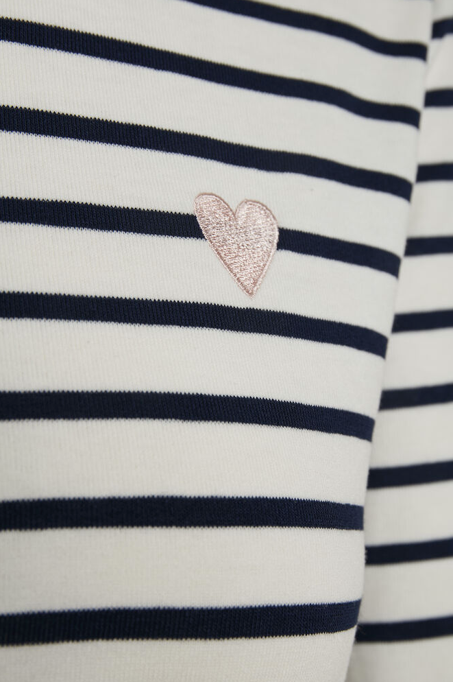 Kaffe Clothing KAliddy T-Shirt Chalk/Midnight Marine