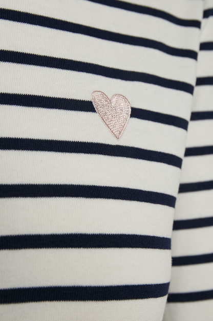 Kaffe Clothing KAliddy T-Shirt Chalk/Midnight Marine