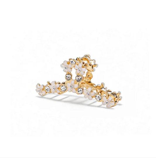 Nora Norway Hairclip Flower Single Hvit