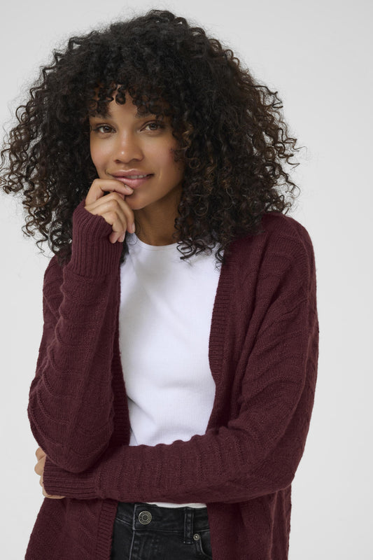 Kaffe Clothing KAemria Knit Cardigan Windsor Wine