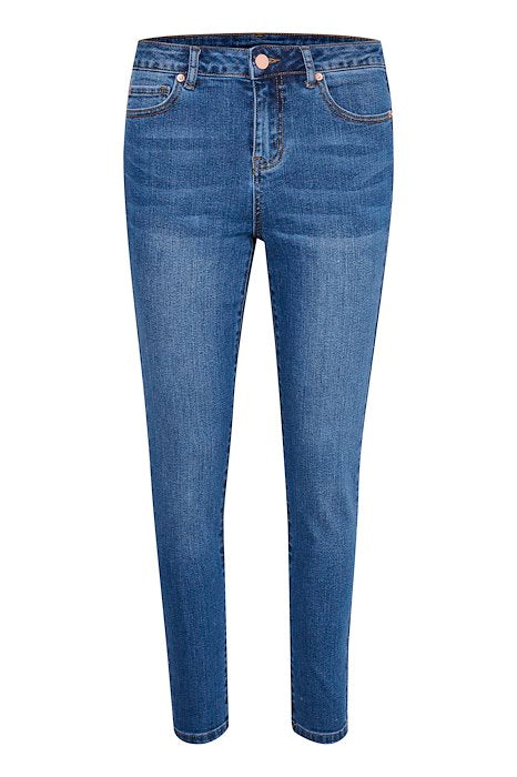 Kaffe Clothing KAsinem HW 7/8 Jeans Medium Blue Denim