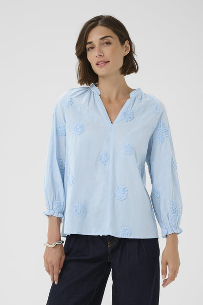 Culture CUclover Blouse Cashmere Blue