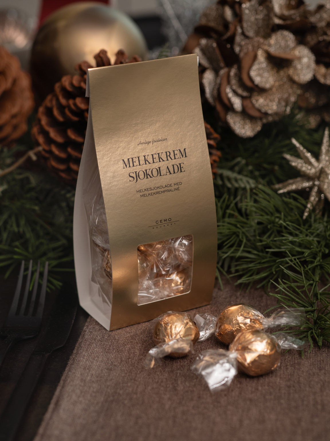 Cemo  Gourmet Melkekrem Sjokolade Gull Twist