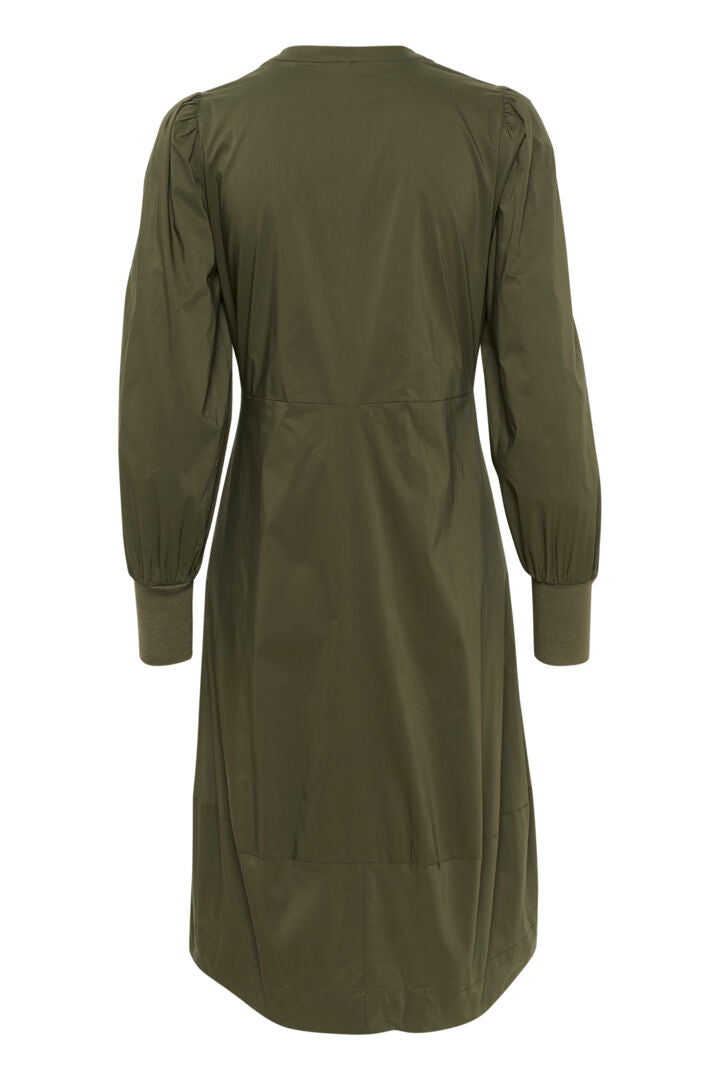 Culture CUantoinett Rib Dress Burnt Olive
