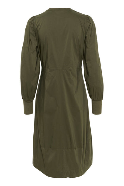 Culture CUantoinett Rib Dress Burnt Olive