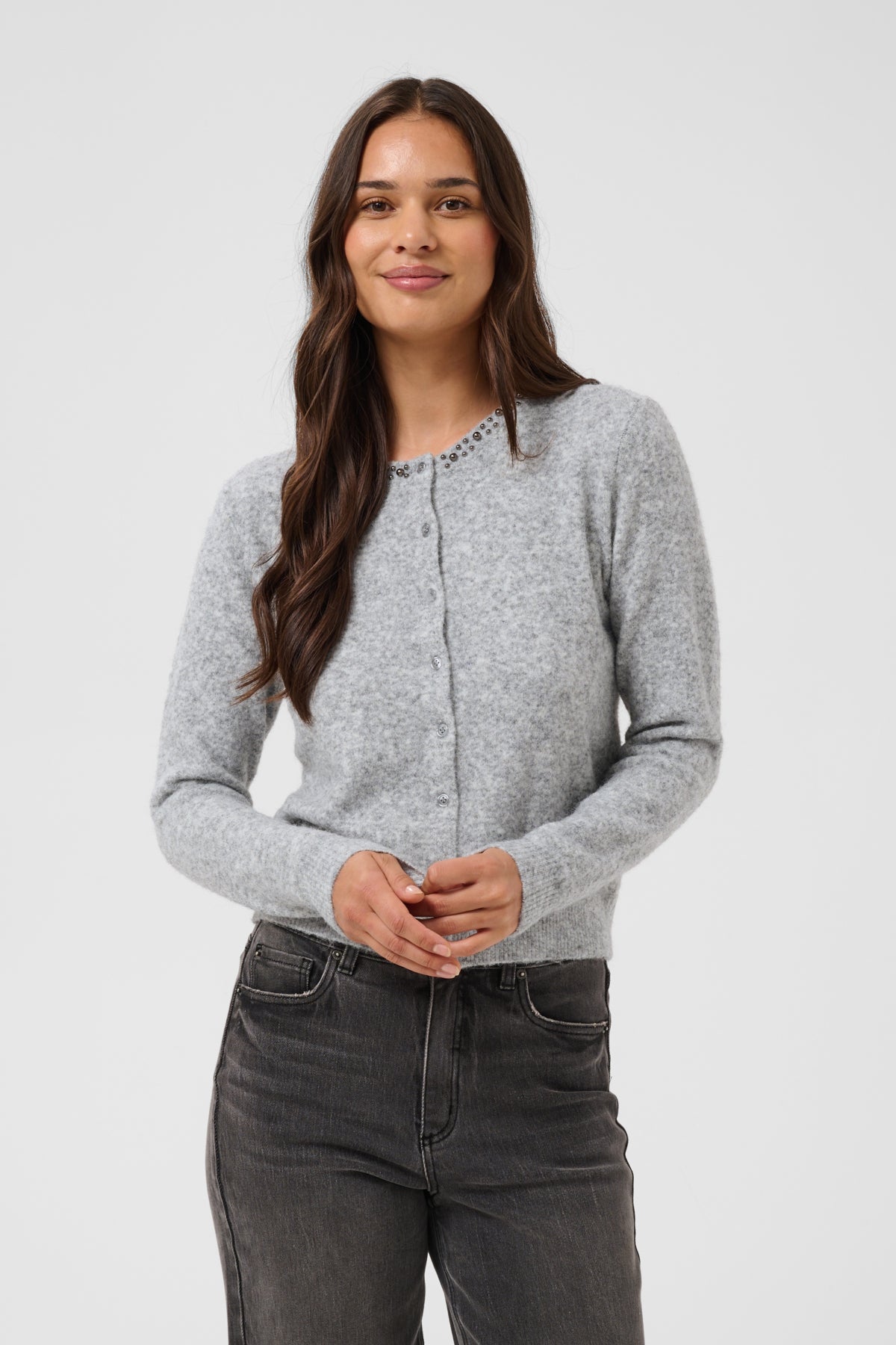 Kaffe Clothing KAselly Cardigan Grey Melange