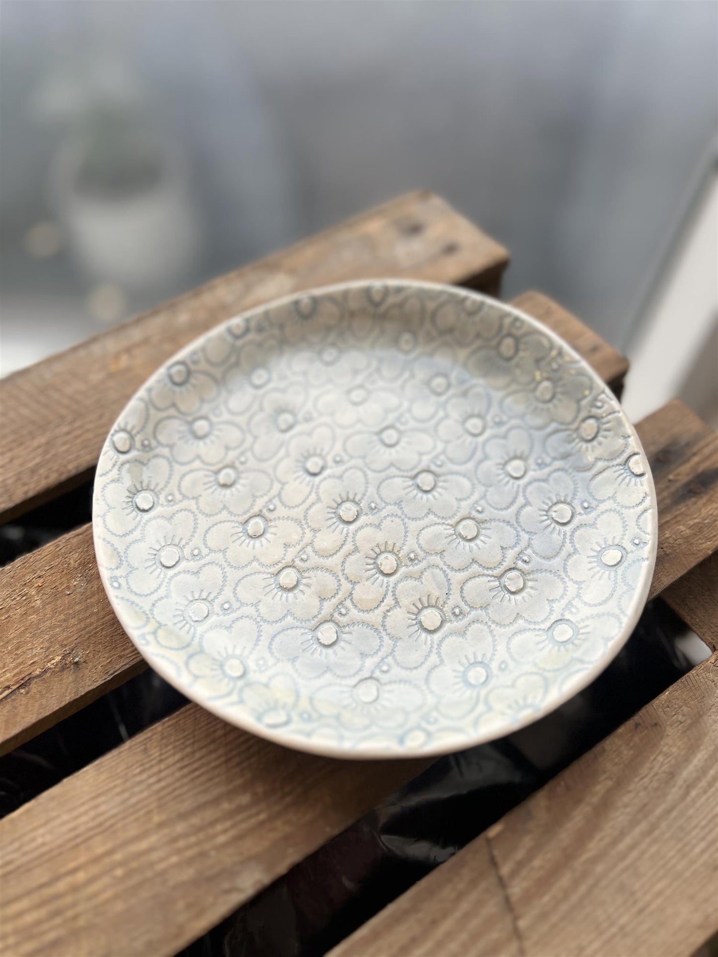 Wonki Ware Tallerken 22,5cm - Gråblå