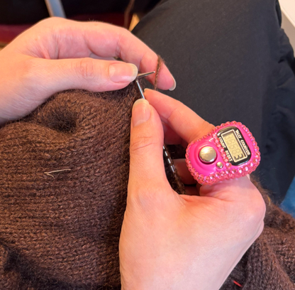 Mauds Digitale Radteller Fingerring M/Bling