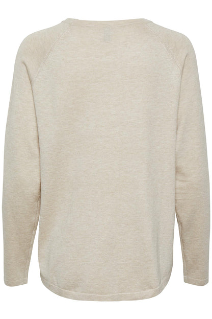 Culture CUannemarie Solid Jumper Warm Sand Melange