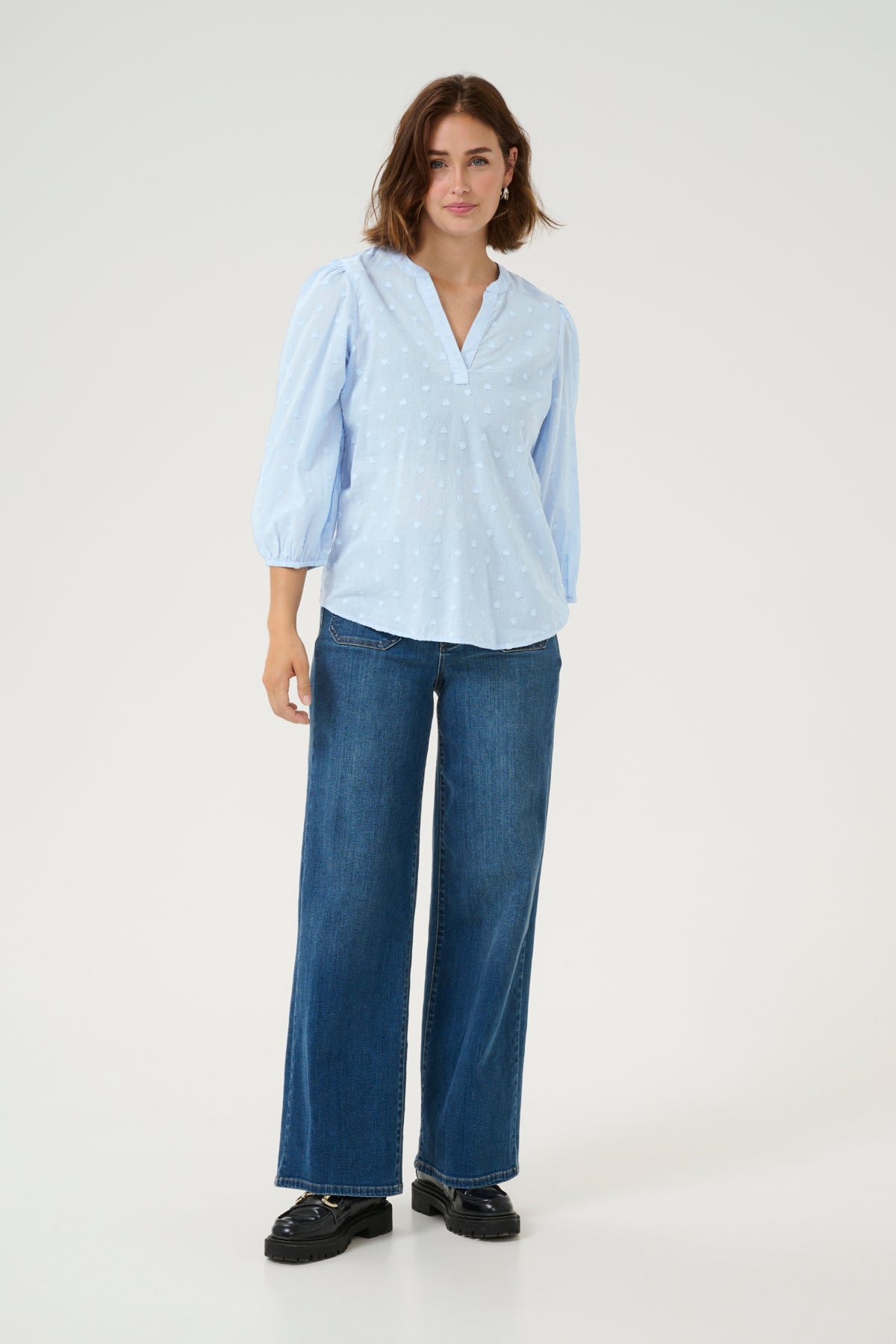 Kaffe Clothing KAjollia Blouse Soft Chambray