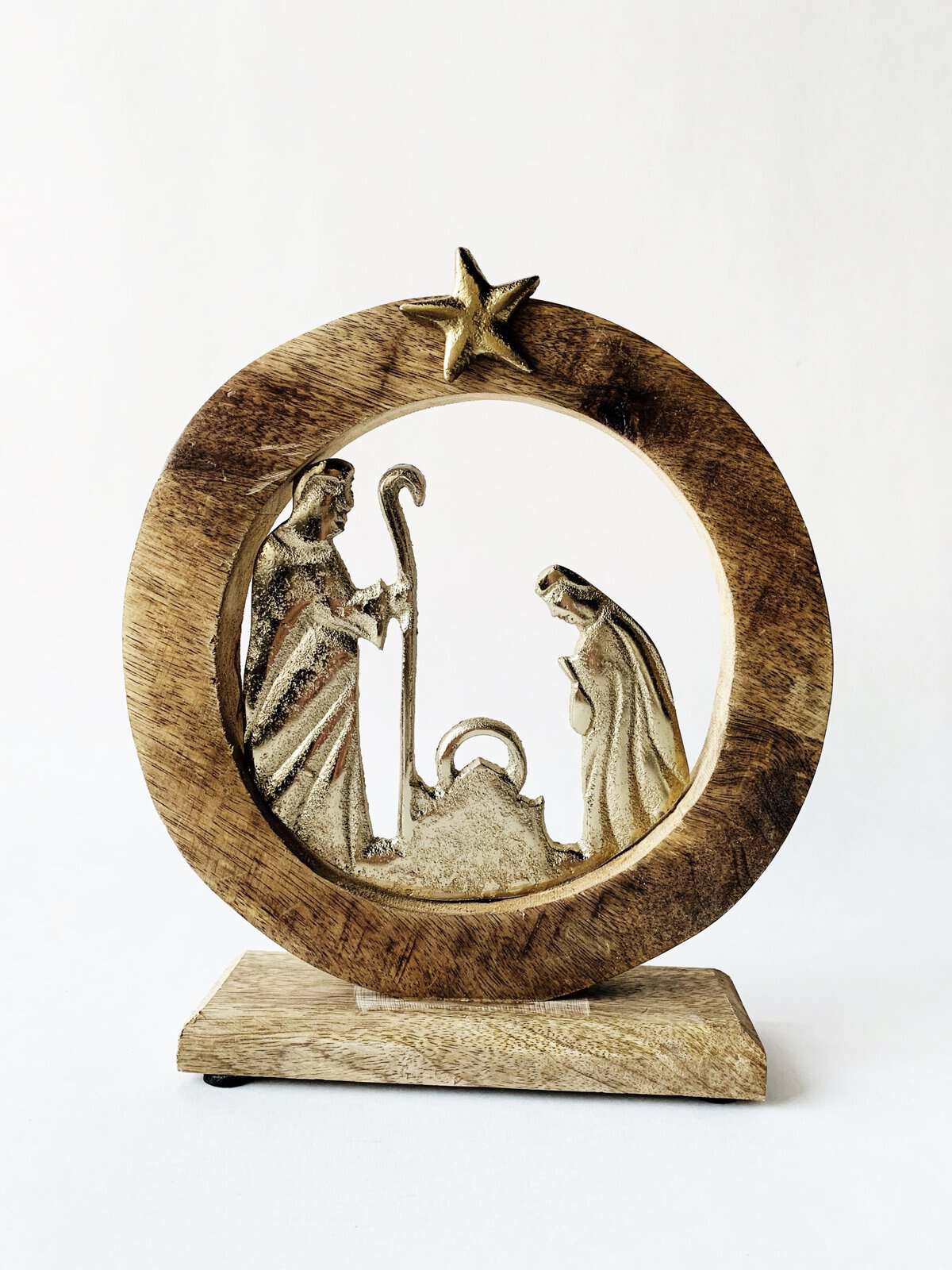 Trend Design Julekrybbe tre/metall 23×20 cm