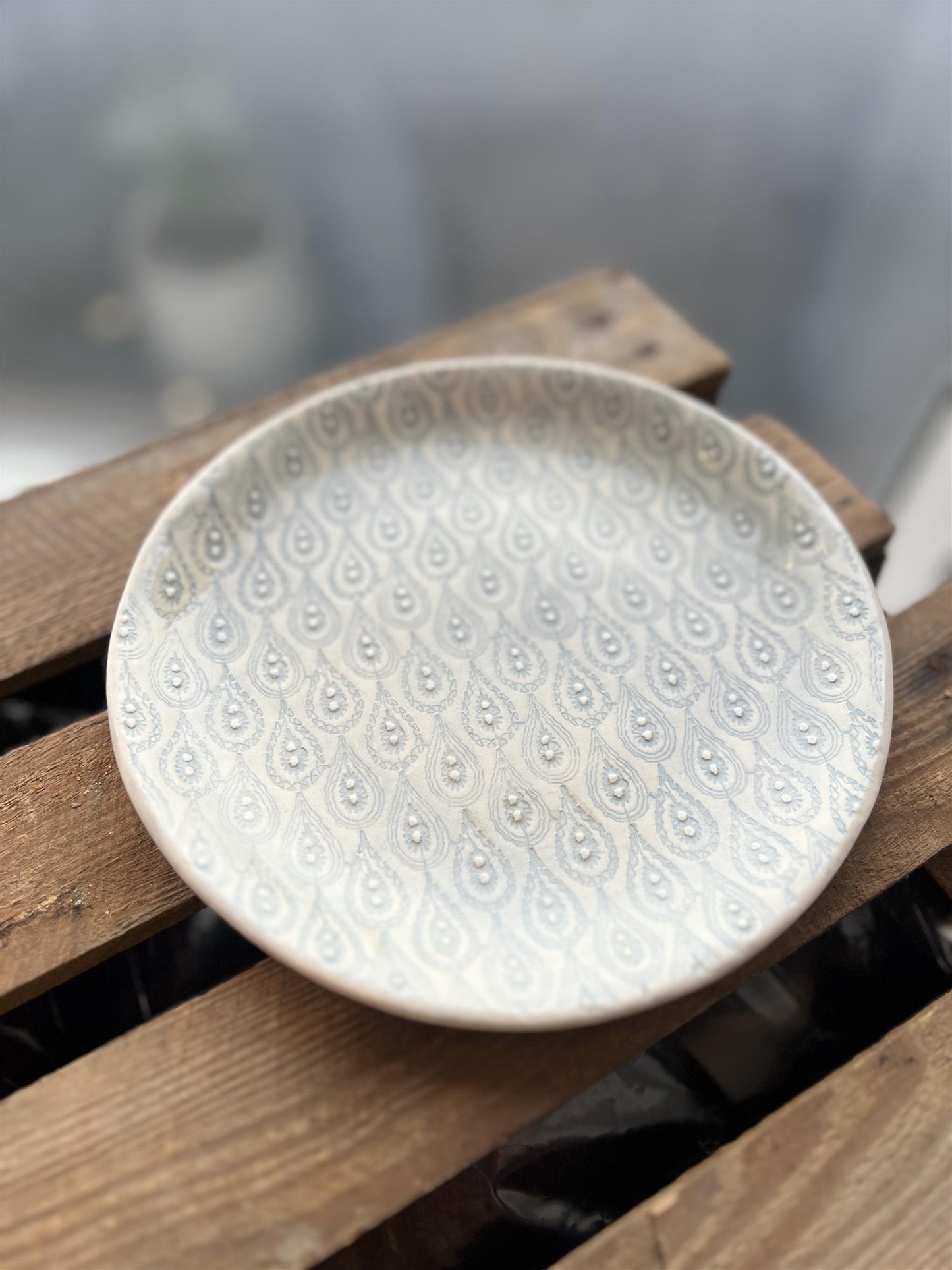 Wonki Ware Tallerken 22,5cm - Gråblå