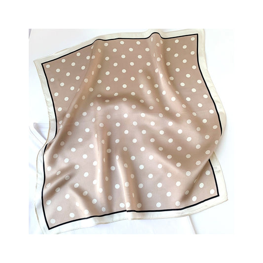 Silkeskjerf Bandanas - Beige Prikker