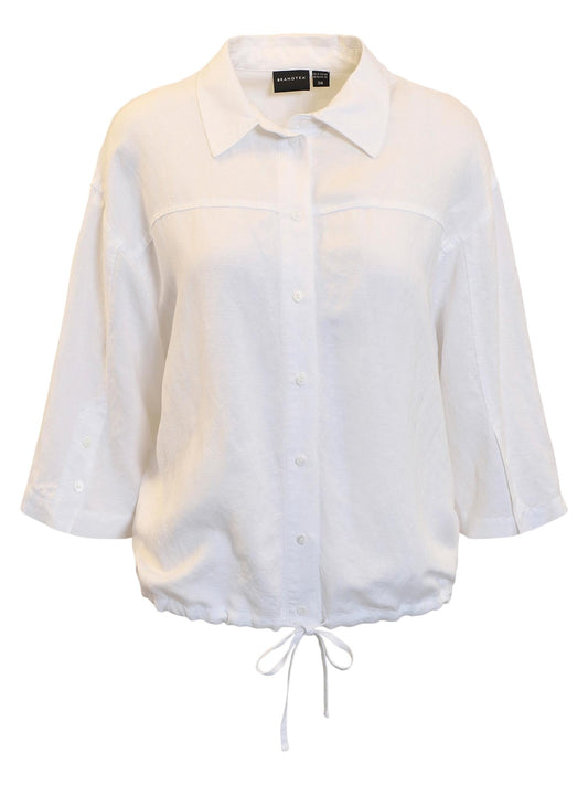 Brandtex Hvit linskjorte