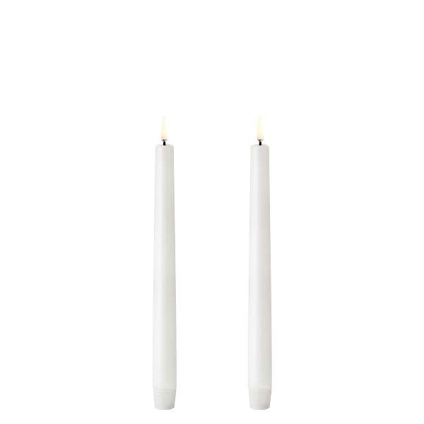 Uyuni Kronelys 2,3 cm x 25 cm Hvit 2 pk