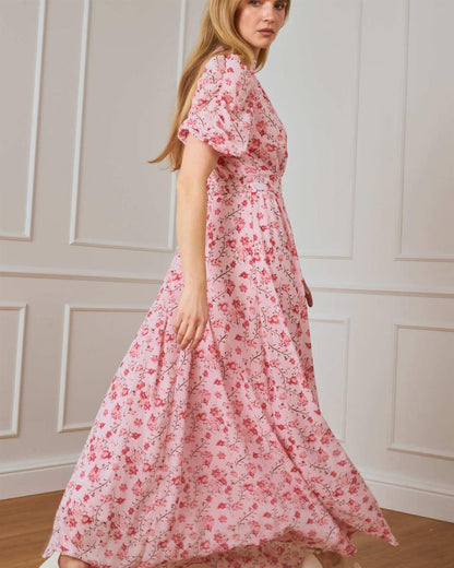 Floyd Kjole Emmeli Flower Pink
