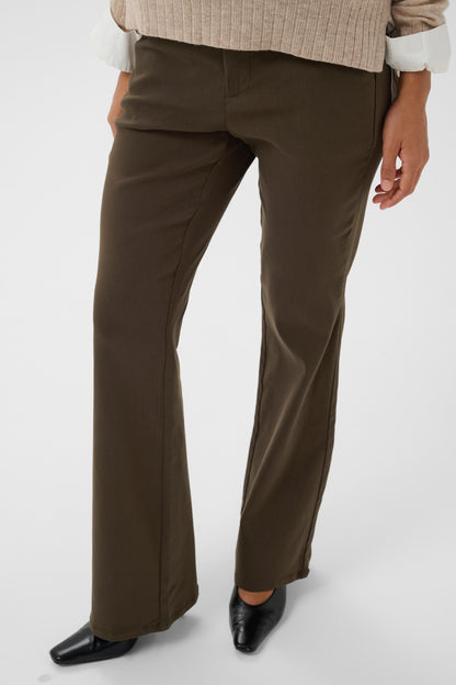 Culture CUbengtha Long Flare Pants Denitasse