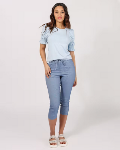 Floyd Geany Capri Uni Medium Jeans Blå