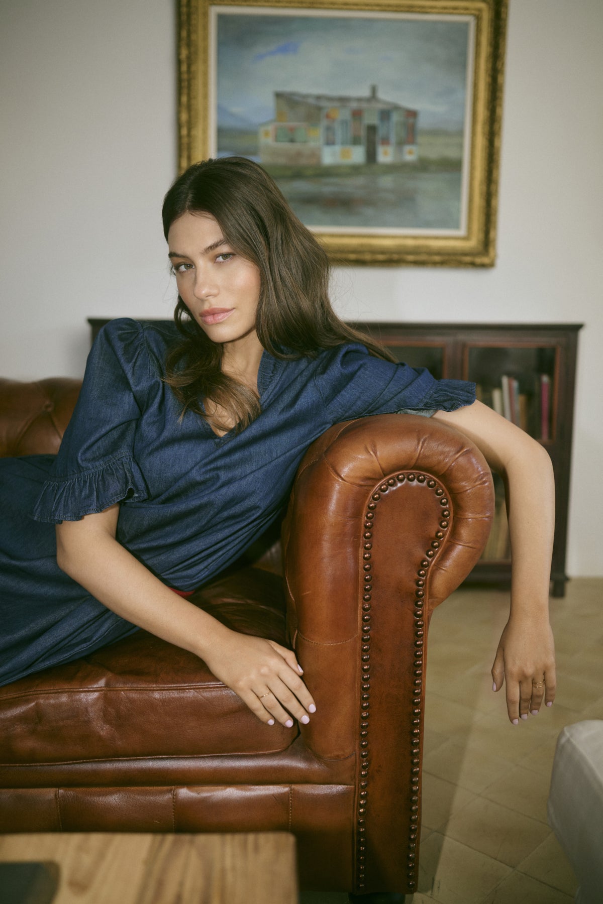 Culture CUlava Arpa Dress Dark Blue Wash