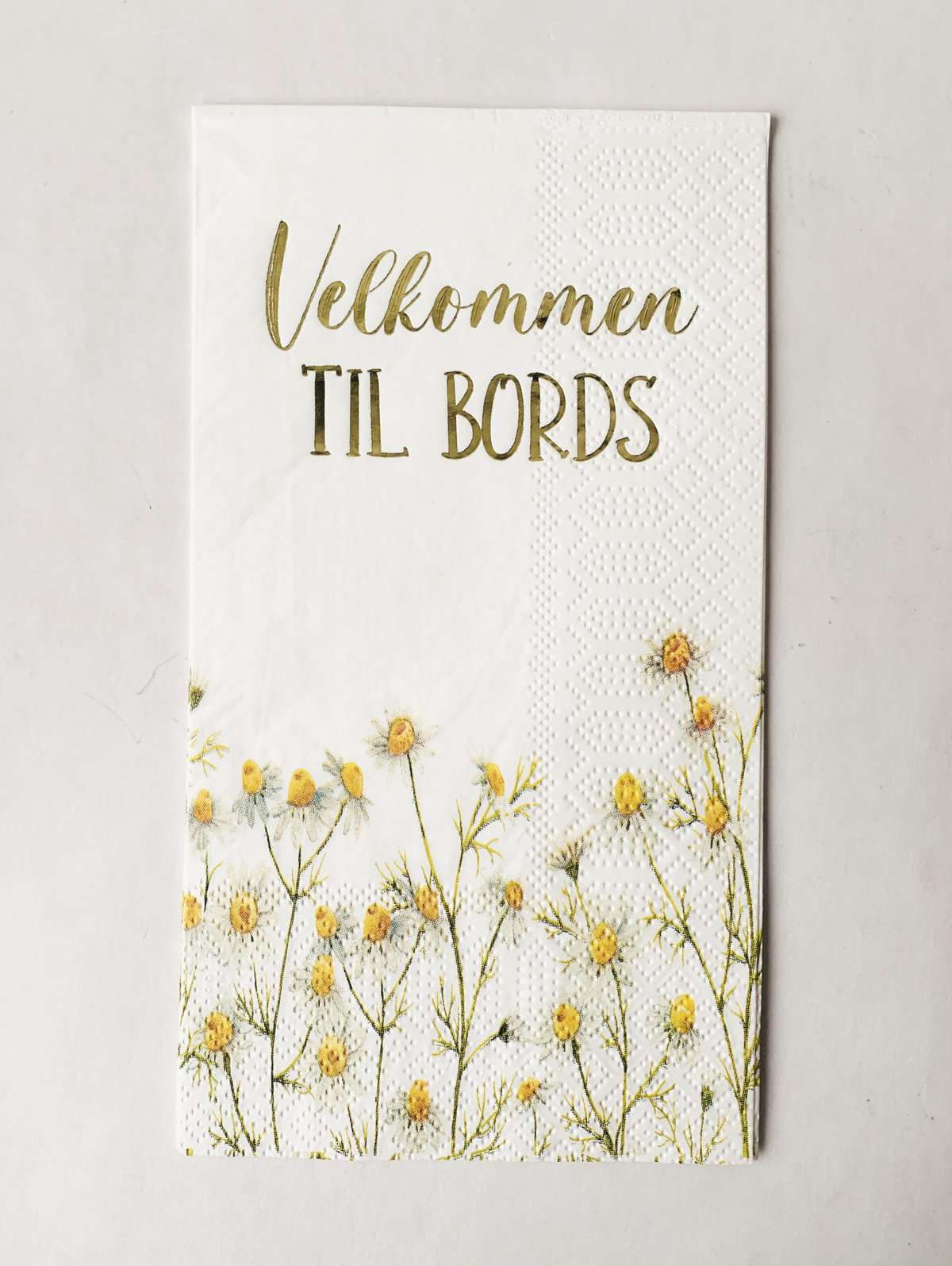 Trend Design Servietter "Velkommen Til Bords" Margeritter