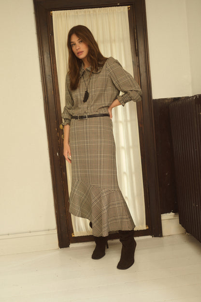 Culture CUbirsen Shirt Black Check