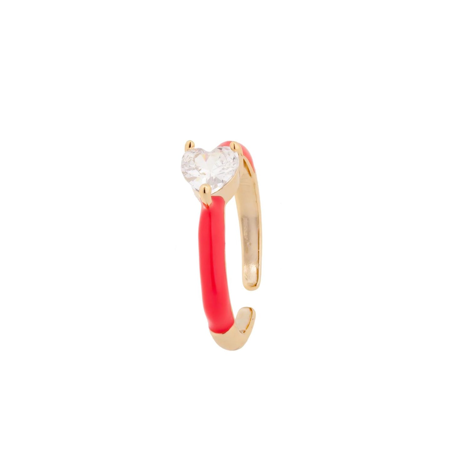 Nora Norway Positano Ring Gold Dark Pink