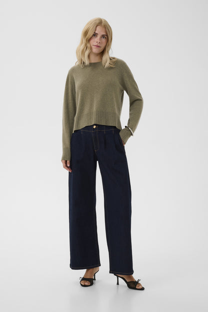 Culture CUtaia Arrow Pullover Green Melange