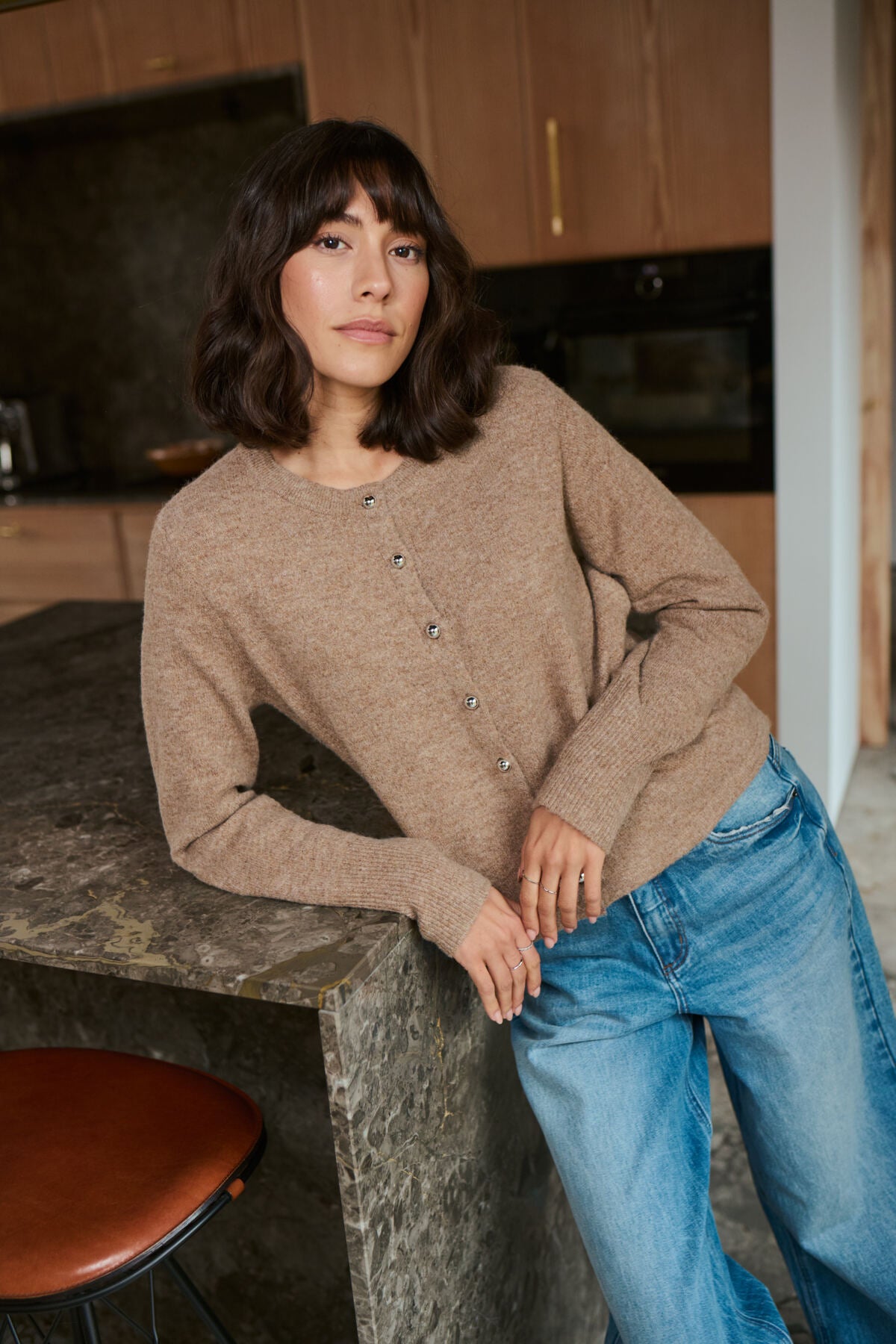 KAniel Knit Cardigan Toasted Coconut