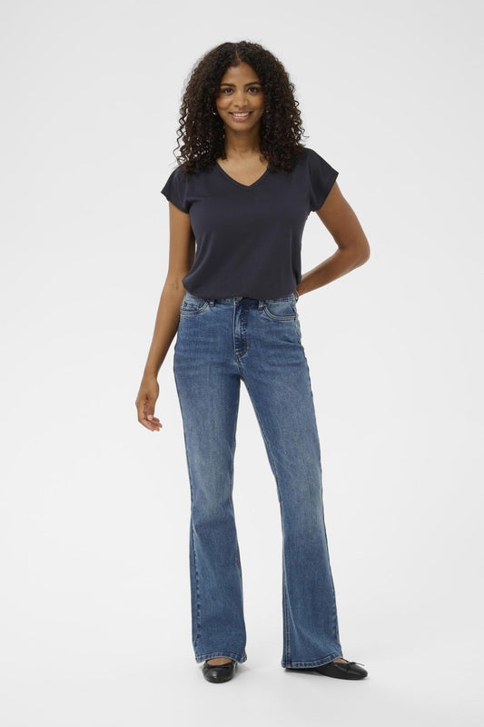 Kaffe Clothing KAforest HW Slim Fit Jeans Medium Blue Denim 34"