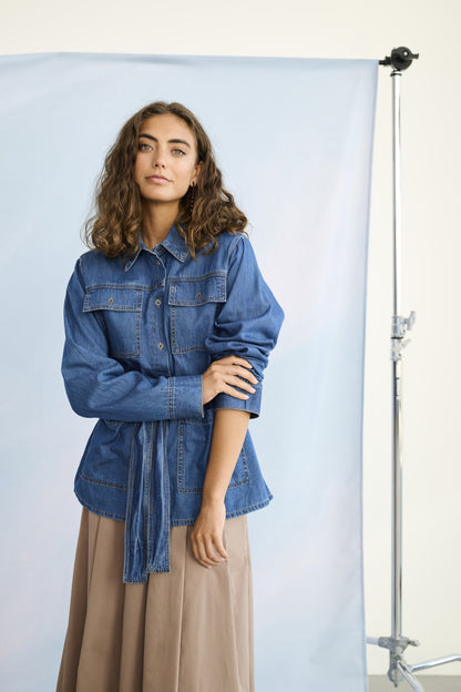 Culture CUlava Arpa Shirt Dark Blue Wash