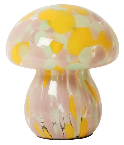 Lampe Mushy, chips, pink/grøn/gul, 16xø13 cm
