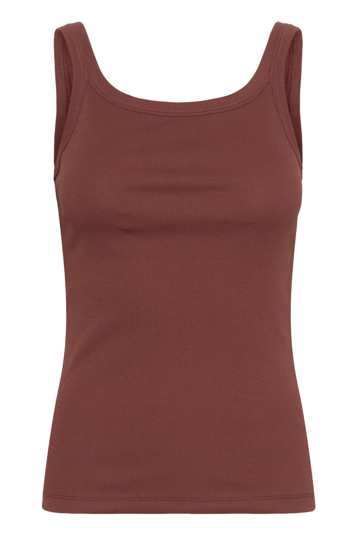Kaffe KAcarna - Rustrød singlet