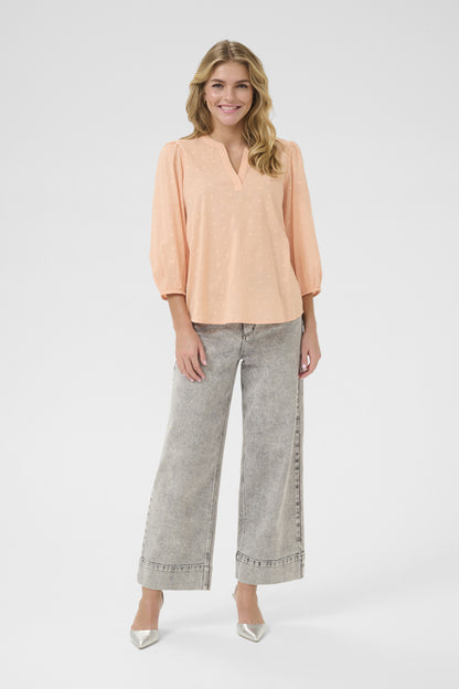 Kaffe Clothing KAjollia Blouse Peach Nectar