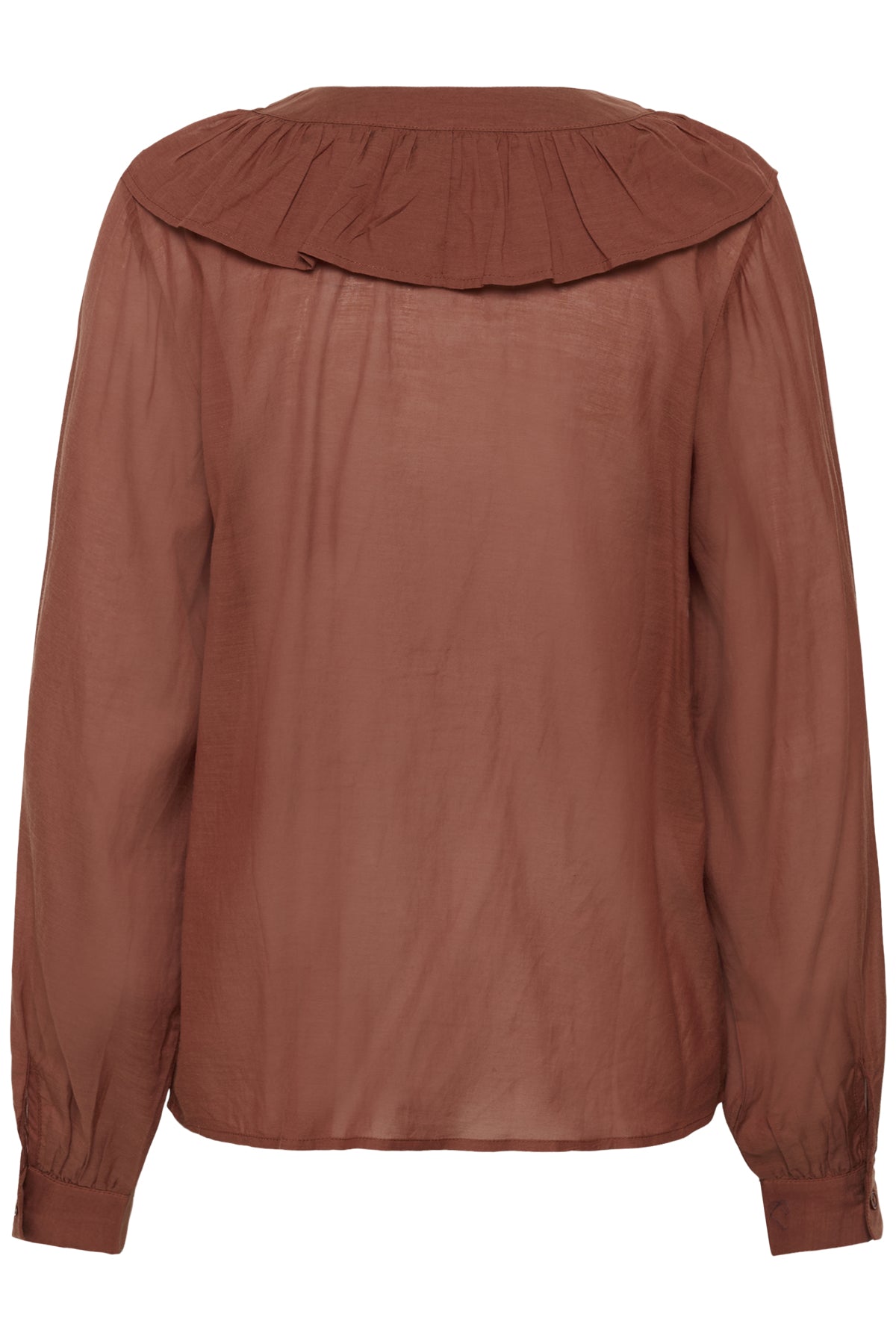 Kaffe Clothing KAlane Frill Blouse Henna