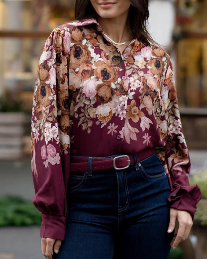 Floyd Skjorte Felis Talisa Bordeaux