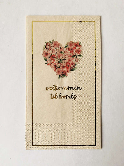Trend Design Serviett buffet Blomsterhjerte
