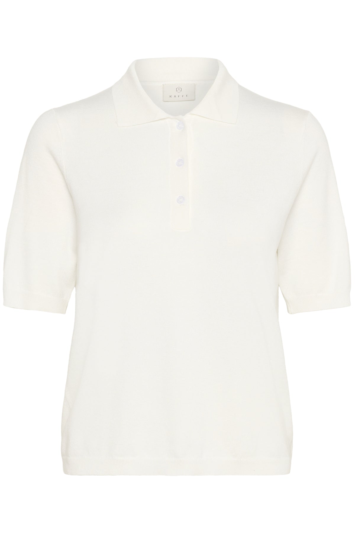 Kaffe Clothing KAlizza Basic Polo Pullover Chalk