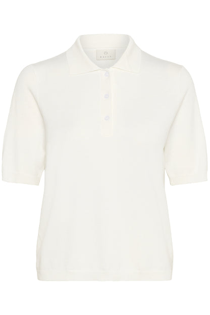 Kaffe Clothing KAlizza Basic Polo Pullover Chalk