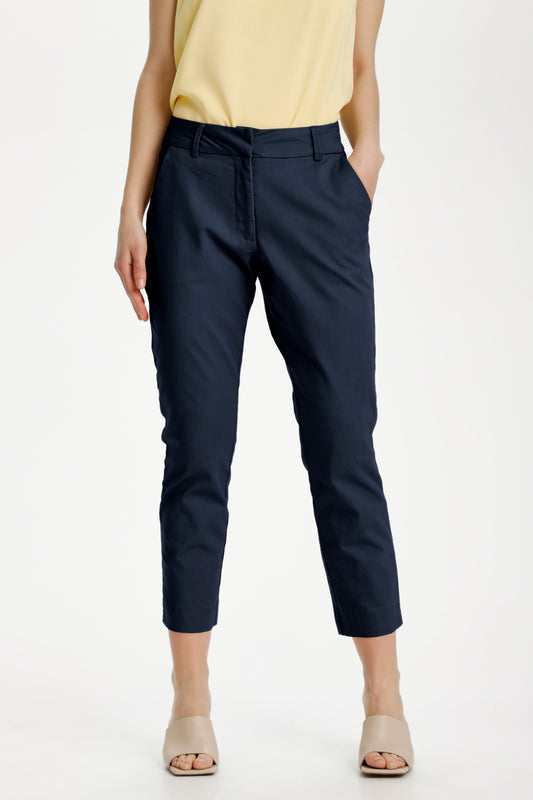 Kaffe Clothing KAlea Capri Pant Midnight Marine