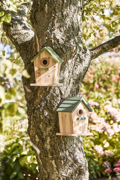 Ib Laursen Fuglehus Naturfarget M/Støvgrønt Tak