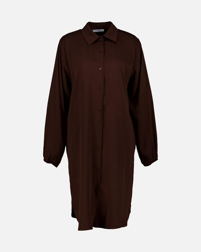 Skjortekjole Lilo Uni Dk Brown