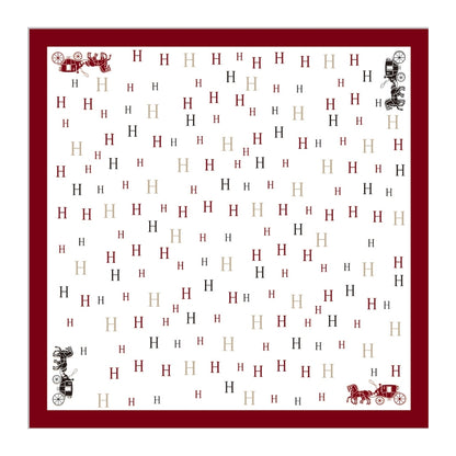 Skjerf Bandanas - "H" Burgunder